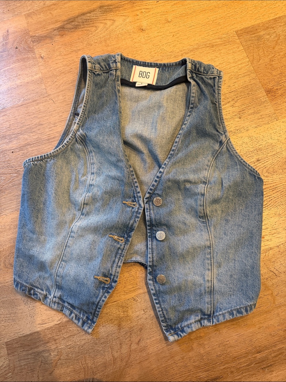 Urban Outfitters BDG Natasha Denim Button Up Vest Top